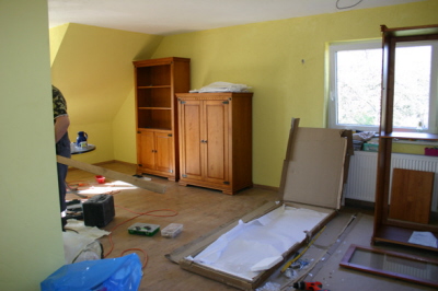 Wohnzimmer im Aufbau 05